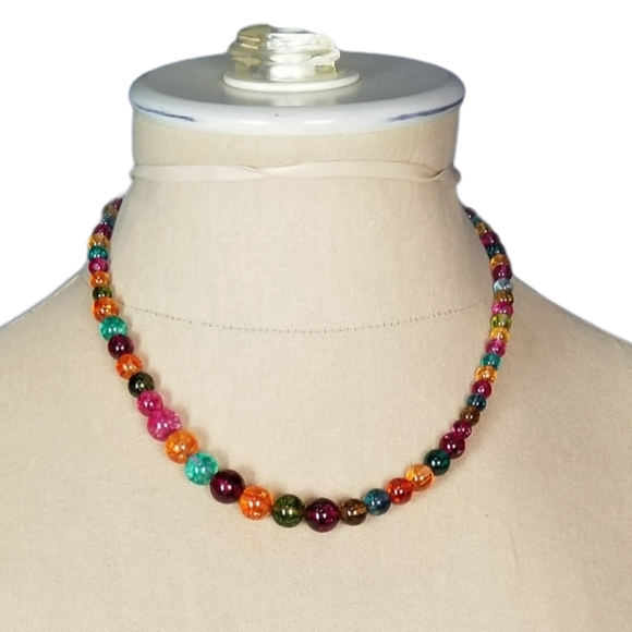 None Jewelry - Beautiful Multicolor Bead Necklace